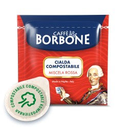 CIALDE CAFFE' BORBONE MISCELA RED ESE 44 MM IN CARTA FILTRO